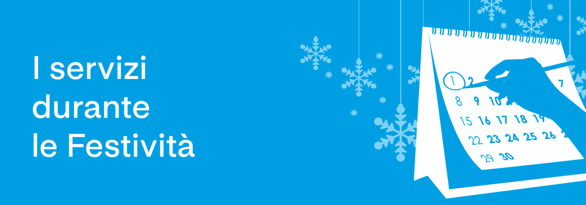 , Variazione dei servizi durante le festivit&agrave; natalizie e di inizio anno, Gelsia Ambiente